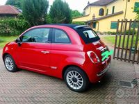 Usata Fiat 500C Lounge 69 CV (50 kW) 2014 Rosso Cabrio