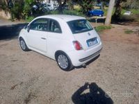 Usata Fiat 500 75 CV (55 kW) 2009 Bianco Cabrio