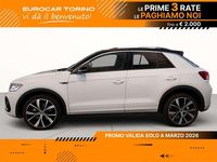 Usata VW T-Roc R-line 150 CV (110 kW) 2023 Pure white nero SUV