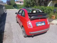 Usata Fiat 500 69 CV (50 kW) 2009 Rosso Cabrio