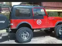 Usata Jeep CJ 1982 Rosso Cabrio