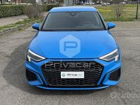 Usata Audi A3 Sportback S-Line 150 CV (110 kW) 2021 Blu Utilitaria