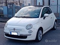 Usata Fiat 500 Lounge 69 CV (50 kW) 2009 Bianco Cabrio
