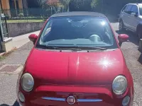 Usata Fiat 500 69 CV (50 kW) 2009 Rosso Cabrio