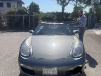 Usata Porsche Boxster 245 CV (180 kW) 2008 Argento Cabrio