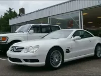 Usata Mercedes SL55 AMG AMG 500 CV (367 kW) 2003 Bianco Cabrio