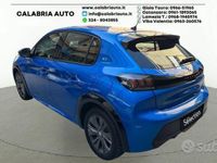 Usata Peugeot e-208 Allure 100 kW (136 CV) 2021 Blu Utilitaria
