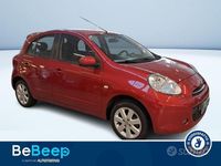 Usata Nissan Micra Acenta 98 CV (72 kW) 2011 Rosso metallizzato Utilitaria