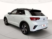 Usata VW T-Roc R-line 150 CV (110 kW) 2023 Pure white nero SUV