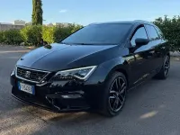 Usata Seat Leon FR 115 CV (84 kW) 2018 Nero Station wagon