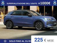 Nuova VW T-Roc Life 116 CV (85 kW) 2026 Celestial blue metallizzato nero SUV