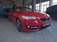 Usata BMW 220 Sport Line 184 CV (135 kW) 2015 Rosso Coupé
