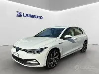 Usata VW Golf VIII Style 131 CV (96 kW) 2022 Bianco Berlina