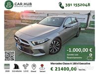 Usata Mercedes A180 Executive 116 CV (85 kW) 2020 Nero Berlina