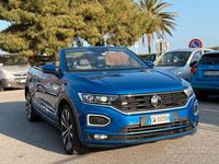 Usata VW T-Roc Cabriolet R-line 204 CV (150 kW) 2020 Blu Cabrio