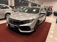 Usata Honda Civic Elegance 129 CV (94 kW) 2018 Argento Berlina