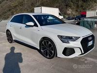 Usata Audi A3 S-Line 150 CV (110 kW) 2021 Bianco Berlina