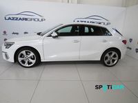 Usata Audi A3 Advanced 116 CV (85 kW) 2020 Bianco Berlina