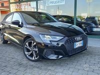 Usata Audi A3 150 CV (110 kW) 2022 Nero Berlina