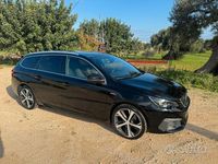 Usata Peugeot 308 SW GT-line 130 CV (95 kW) 2018 Nero Station wagon