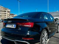 Usata Audi A3 S-Line 184 CV (135 kW) 2017 Nero Berlina
