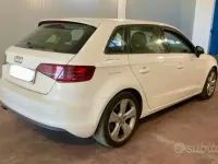 Usata Audi A3 Ambition 105 CV (77 kW) 2013 Bianco Berlina