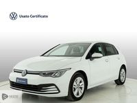 Usata VW Golf VIII Life 110 CV (80 kW) 2021 Bianco Utilitaria