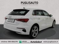 Usata Audi A3 Advanced 116 CV (85 kW) 2021 Bianco Berlina