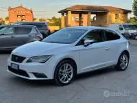 Usata Seat Leon Style 105 CV (77 kW) 2014 Bianco Coupé