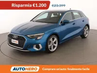 Usata Audi A3 Advanced 150 CV (110 kW) 2021 Blu/azzurro Berlina