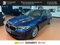 Usata BMW 530e Luxury Line 292 CV (214 kW) 2021 Blu Station wagon