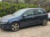 Usata VW Golf VI 122 CV (89 kW) 2009 Blu Utilitaria