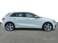 Usata Audi A3 Advanced 204 CV (150 kW) 2021 Bianco Berlina