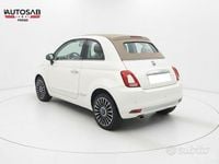 Usata Fiat 500C Lounge 95 CV (69 kW) 2016 Bianco Cabrio