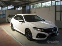 Usata Honda Civic Elegance 129 CV (94 kW) 2018 Bianco Berlina