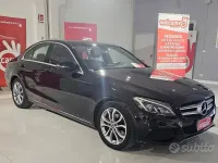 Usata Mercedes C200 Business 136 CV (100 kW) 2018 Nero Berlina
