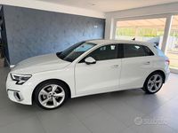 Usata Audi A3 Advanced 131 CV (96 kW) 2021 Bianco Berlina