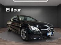 Usata Mercedes C220 170 CV (125 kW) 2017 Nero Cabrio