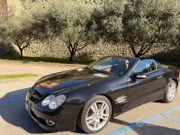 Usata Mercedes SL350 272 CV (200 kW) 2008 Nero Cabrio