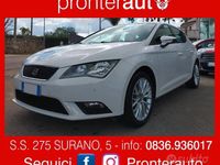 Usata Seat Leon Style 105 CV (77 kW) 2015 Bianco Berlina