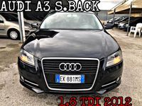 Usata Audi A3 90 CV (66 kW) 2012 Nero Utilitaria