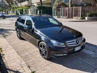 Usata Mercedes C200 Avantgarde 136 CV (100 kW) 2014 Nero Station wagon