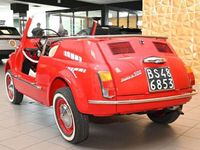 Usata Fiat 500 18 CV (13 kW) 1975 Rosso spiaggina/int. vimini Cabrio