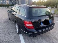 Usata Mercedes C250 Avantgarde 204 CV (150 kW) 2012 Nero Station wagon