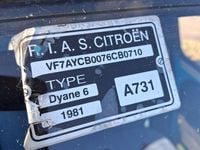 Usata Citroën Dyane 30 CV (22 kW) 1981 Blu/azzurro Berlina