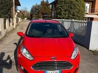 Usata Ford Fiesta Titanium 95 CV (69 kW) 2017 Rosso Berlina
