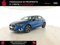 Usata Audi A3 Advanced Plus 110 CV (80 kW) 2022 Blu atollo metallizzato Berlina