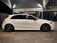 Usata Mercedes A180 AMG line 136 CV (100 kW) 2019 Bianco Berlina