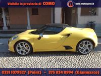 Usata Alfa Romeo 4C 241 CV (177 kW) 2017 Giallo Cabrio