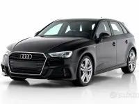 Usata Audi A3 S-Line 116 CV (85 kW) 2019 Nero Berlina